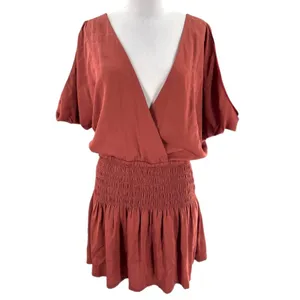 COSETTE Gabrielle silk dress rosewood sz M Garmentory‎ thumbnail 4