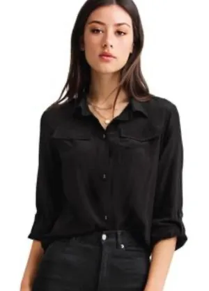 Black button up thumbnail 1