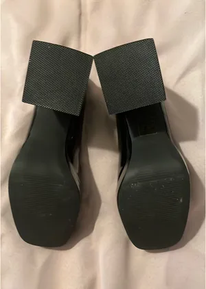 Black Cider Chunky Heeled Loafers thumbnail 4
