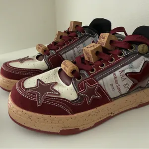 Red Wine Star Unisex Burgundy Red Fashion Skate Sneakers Men 5.5. Women 7 thumbnail 10