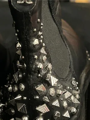 Sam Edelman Studded Black Leather Chelsea Boots thumbnail 8