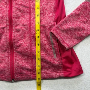 Brooks Equilibrium Women’s Pink Hooded Full Zip Running Jacket Small thumbnail 9