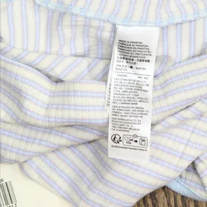 NWT Levi's Striped Britt Cotton Snap-Front Top A50550006 2X Sade Stripe Blue thumbnail 6