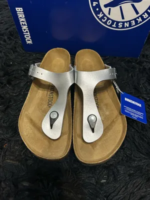 BIRKENSTOCK Gizeh silver sandals shoes women’s eur 39 new thumbnail 7