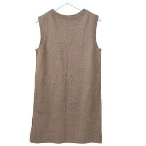 Old Navy SoSoft Sweater Mini Dress NWT Sleeveless‎ V-Neck Marled Brown M thumbnail 3