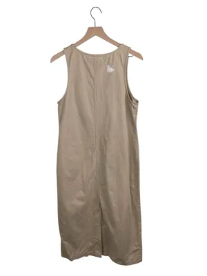 Vintage 90s Handmade Embroidered Cargo Maxi Dress Size Small Noah's Ark Rainbow thumbnail 2