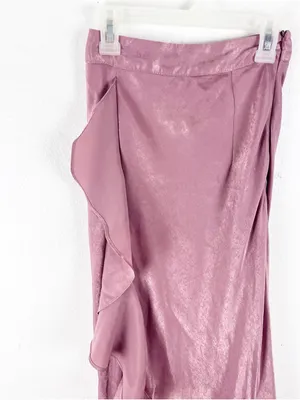 WE ARE KINDRED Frenchie Asymmetrical Ruffle Trim Maxi Skirt Size 0 Boho Chic thumbnail 6
