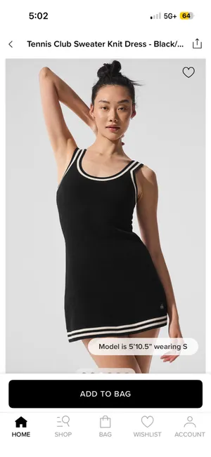 Alo Yoga Tennis Club Sweater Knit Dress thumbnail 4