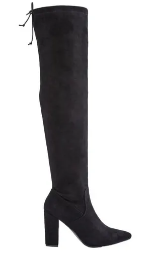 JUSTFAB Mariam Heeled Over-The-Knee Boot in Black, Size 8.5​​​​​​ thumbnail 1