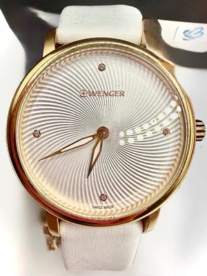 Wenger Womens White/Gold Watch NWT 35mm thumbnail 8