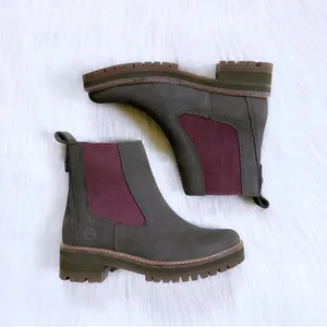 Timberland Courmayeur Valley Chelsea Boots, Olive Nubuck, Size 7.5 New in Box thumbnail 5