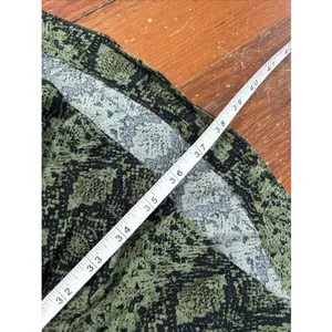 ANTHROPOLOGIE Rachel Tunic Dress in Green Snake Print Short Sleeve Size Medium thumbnail 6