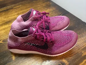 Nike Purple‎ Free RN Flyknit Sneakers Size 6.5 thumbnail 1