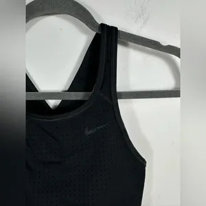 Nike Pro Dri-Fit Black Perforated‎ Sports Bra Racerback Women’s S thumbnail 4