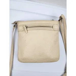 Brighton Cream Leather Crossbody with Front Pocket thumbnail 5
