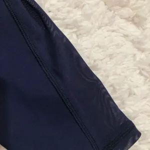 Aerie Offline Goals 7/8 High Rise Mesh Leggings Navy Blue Small thumbnail 6