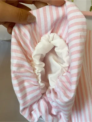 BiBi Cute Pink Pastel Stripe Ruffle Tier Puff Sleeve Babydoll Summer Dress Sz XL thumbnail 10