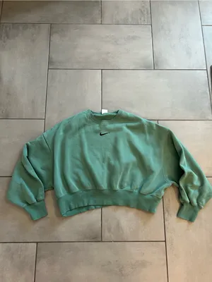 Nike Phoenix Fleece Over-Oversized Crew-Neck Sweatshirt | Teal (Cannon) thumbnail 2