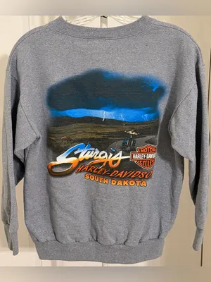 Harley-Davidson 2009 Sturgis South Dakota Gray Crewneck Sweatshirt thumbnail 2