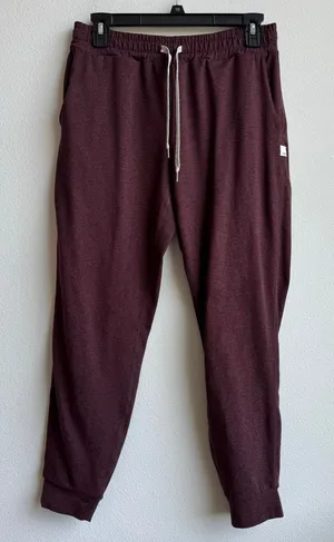 Vuori Pants Womens Small Performance Ruby Red Jogger Drawstring Lightweight thumbnail 1