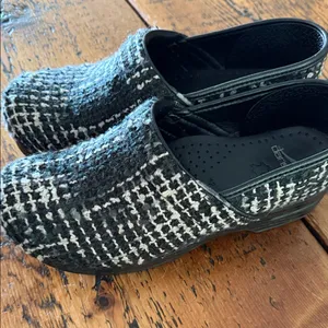 Dansko Black and White Tweed clogs 42‎ thumbnail 2