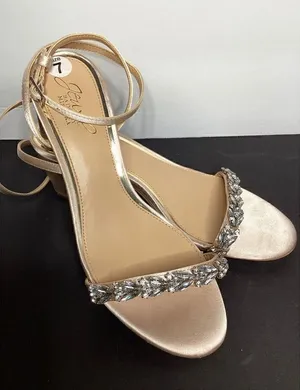 New. Badgley Mischka jeweled shoes. Size 7 Retails $240 thumbnail 1