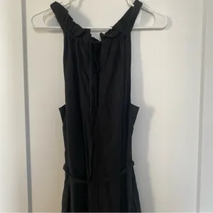 Banana Republic Black Ruffled Tiered Halter Sundress‎ thumbnail 4