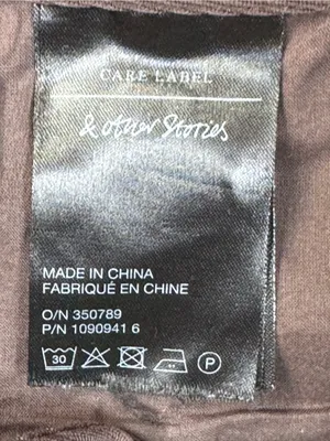 & Other Stories Brown Tailored Wide Leg Trousers EUR 36 US 4 thumbnail 6