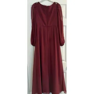 Azazie Gypsy‎ Dress Sz A2 Burgundy Maxi Formal Mother Bride Wedding Bridesmaid thumbnail 2