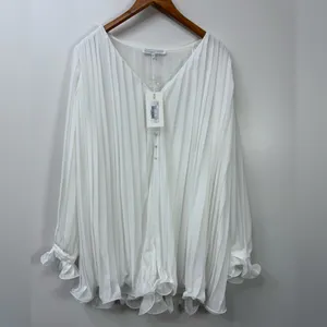 NEW Anthropologie Elegant White Endless Rose V-Neck Chiffon Romper size M thumbnail 4