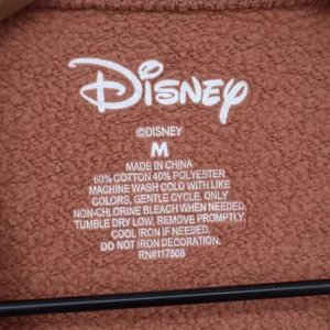 Disney Bambi Graphic Sweatshirt Brown Terracotta Crewneck Pullover Medium thumbnail 3
