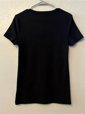 Gap black short sleeve rib tee size medium tall thumbnail 12