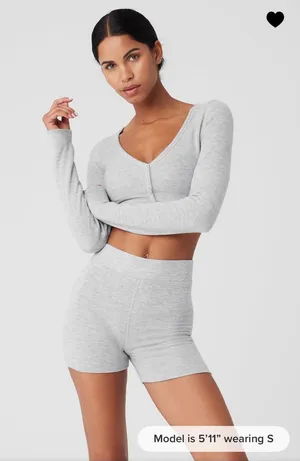 Alo Cropped Cardigan thumbnail 1