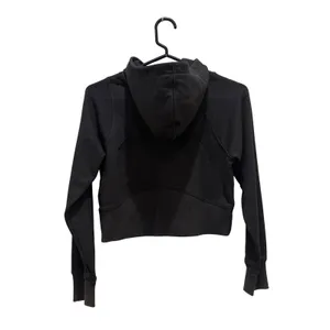 Lululemon Scuba Pullover Hoodie Womens 0 Black Silver Metallic Cropped LW3GE3S thumbnail 6