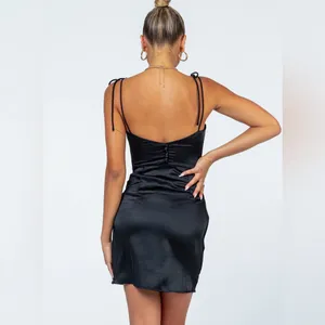 Princess Polly Sarah Corset Mini Dress in Black Size 8 New with tag thumbnail 4