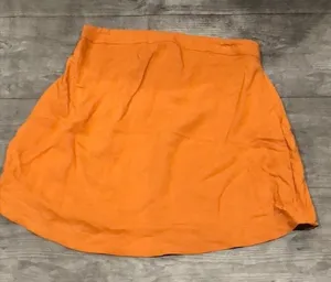 Ecote burnt orange short pull on skirt thumbnail 1