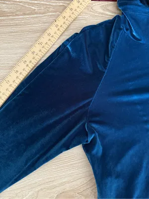 Foray Golf Small Velour Velvet Funnel Neck Blue thumbnail 9