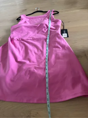 Abercrombie & Fitch YPB sculptLUX athletic mini dress pink XL NWT thumbnail 12