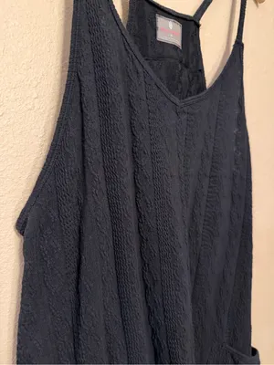 Free People Movement onsie textured black Size Medium thumbnail 2