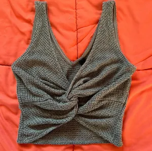 Windsor Green Knit Crop Top thumbnail 2