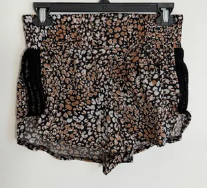 FP Movement Get Your Flirt‎ On Leopard Print Running Shorts XS thumbnail 1