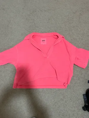 Aerie Hot Pink Sweater thumbnail 3