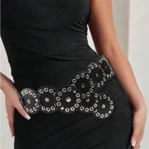 Black leather belt thumbnail 2