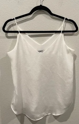 EXPRESS White Spaghetti Strap Camis thumbnail 1