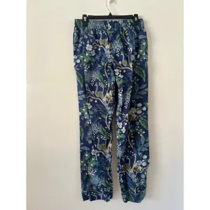 Rifle Paper Co x The Company Store Peacock Blue Pajama Set Size M thumbnail 7