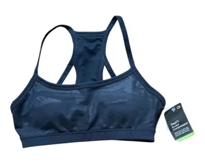 GapFit Sculpt Compression Sports Bra XS Black Camo Medium Support Racerback thumbnail 1