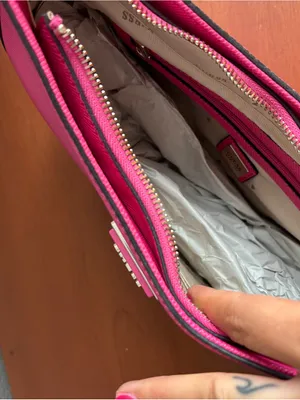GUESS Hot Pink Shoulder Bag with Gold Hardware thumbnail 7