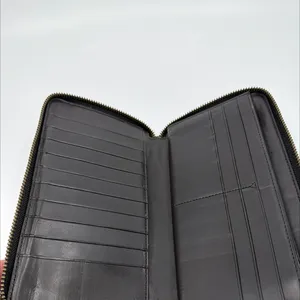 Coach Accordion Zip Brown/Black Signature Coated Canvas Wallet thumbnail 5