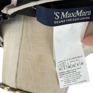 'S Max Mara Black Contrast Trim Shift Dress Sleeveless Italy Size US 6‎ thumbnail 11