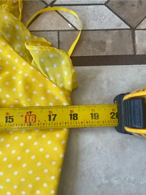 Yellow Polka Dot Ruffle Tie thumbnail 6